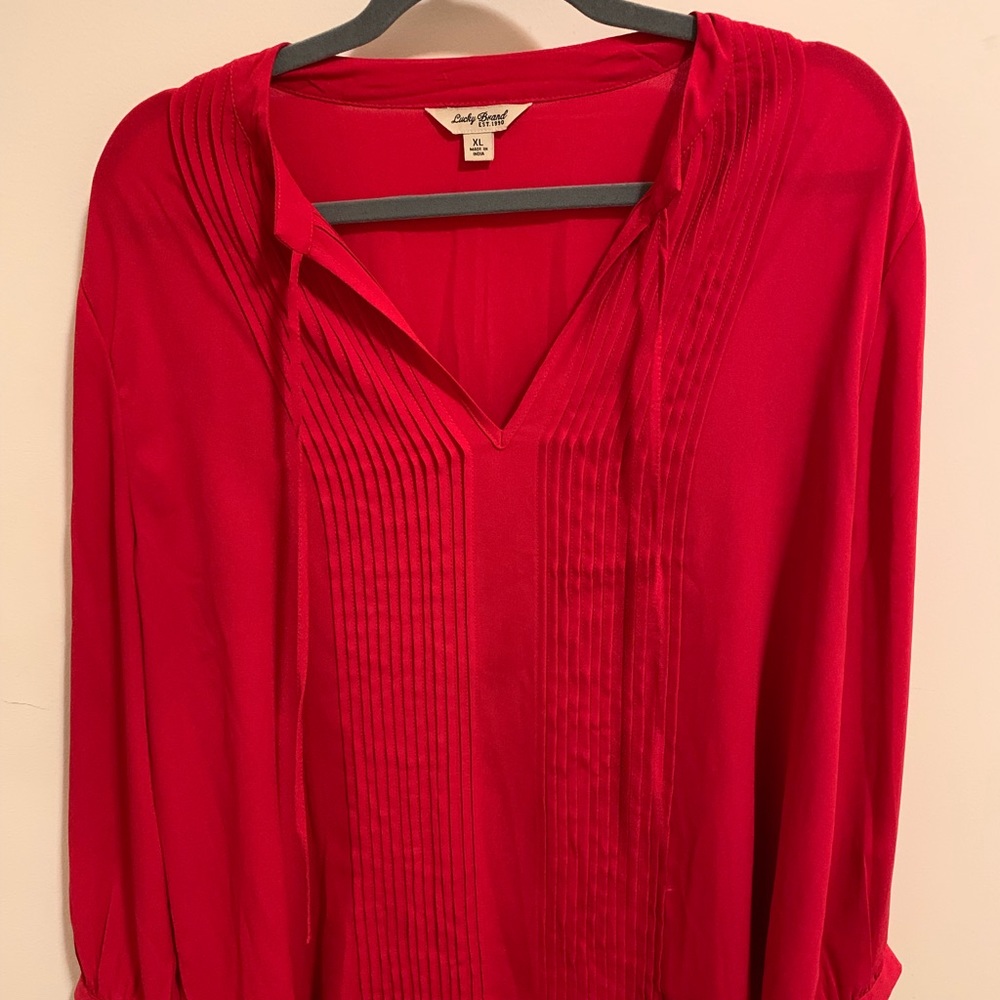 Red Lucky Brand Blouse